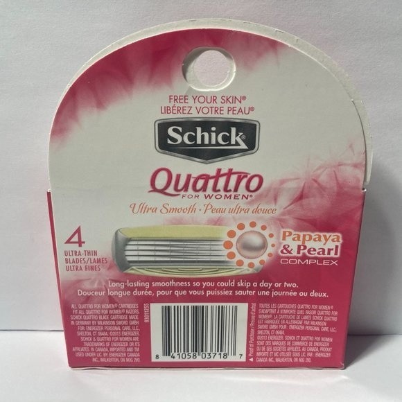 Schick Quattro Women Ultra Smooth Papaya Razor Blades Refills - Picture 8 of 13